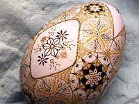 WIP Ukrainian Easter Egg Batik Art Pysanky By So Jeo : pysanky pysanka ukrainian easter egg batik art sojeo flowers circles medallions rose pussy willows vines leaves